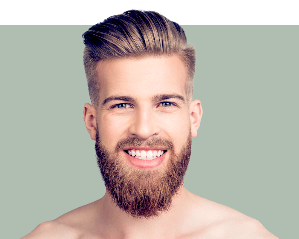 Junger Mann mit Bart